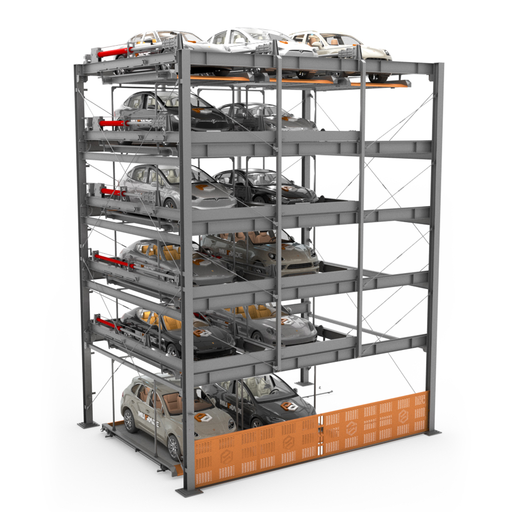 BDP-6 - Six Level Hydraulic Puzzle Parking System